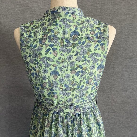 Colleen Atwood Alice in Wonderland Maxi Dress XS Sheer Whimsical Floral Garden - Picture 6 of 14